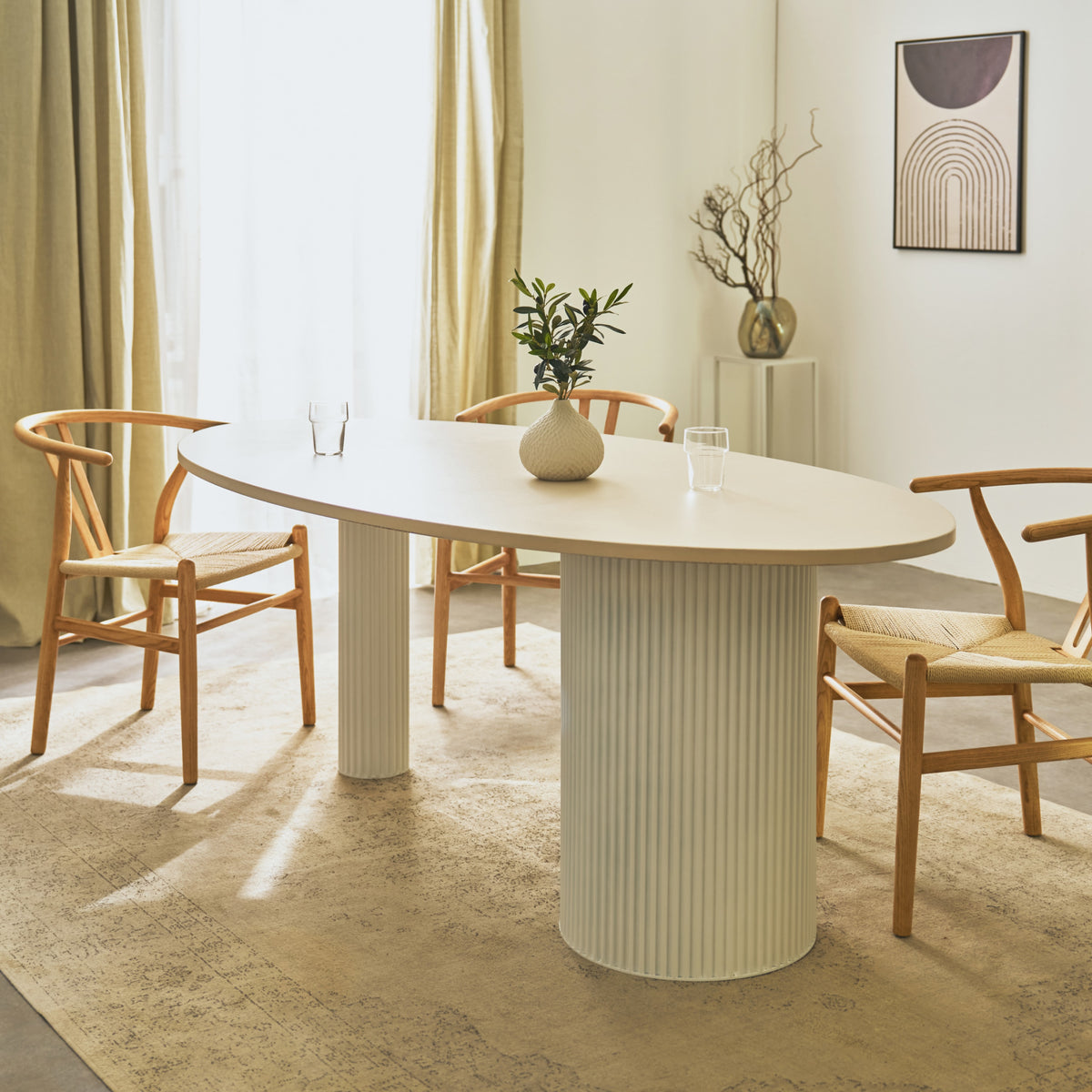Tischsäule ROUND WAVY