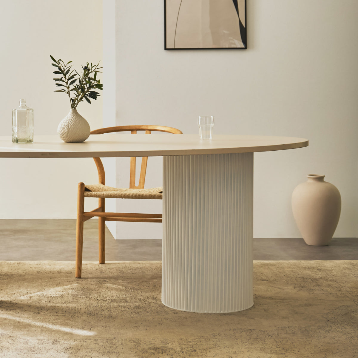 Tischsäule ROUND WAVY