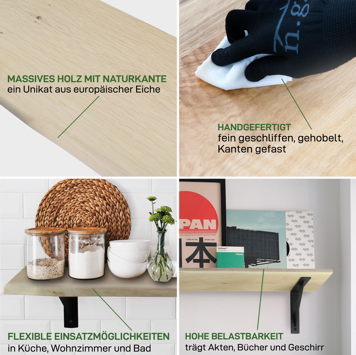 Hyllplan LIVE EDGE