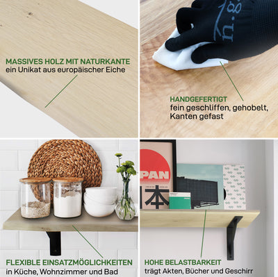 Hyllplan LIVE EDGE
