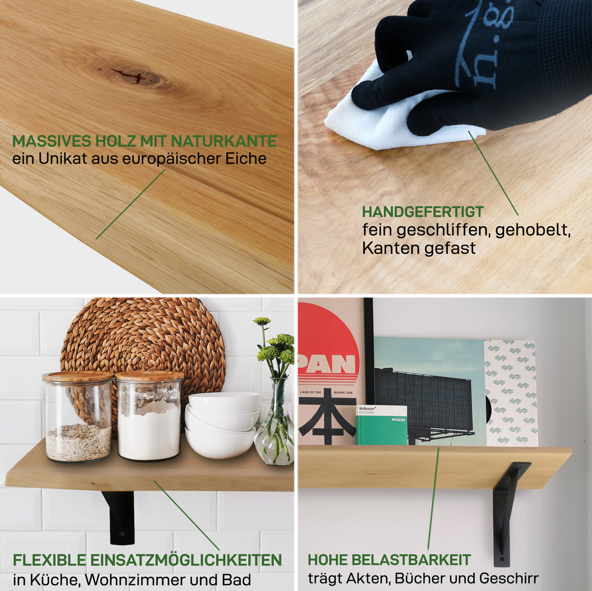 Hyllplan LIVE EDGE