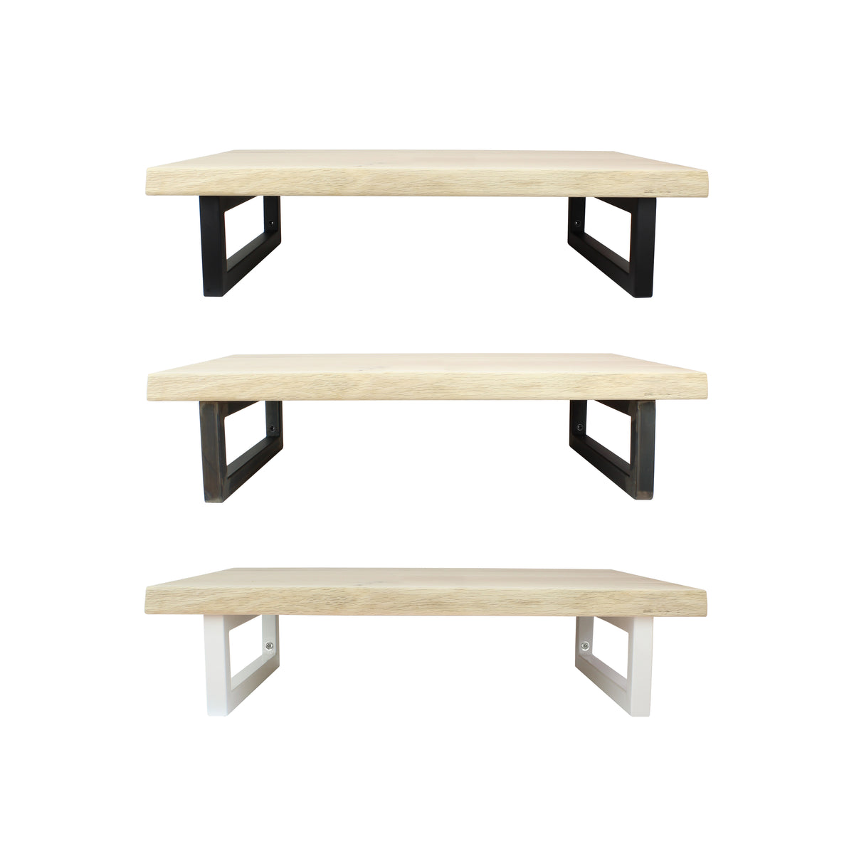 2er Set Wandkonsole RECHTECK